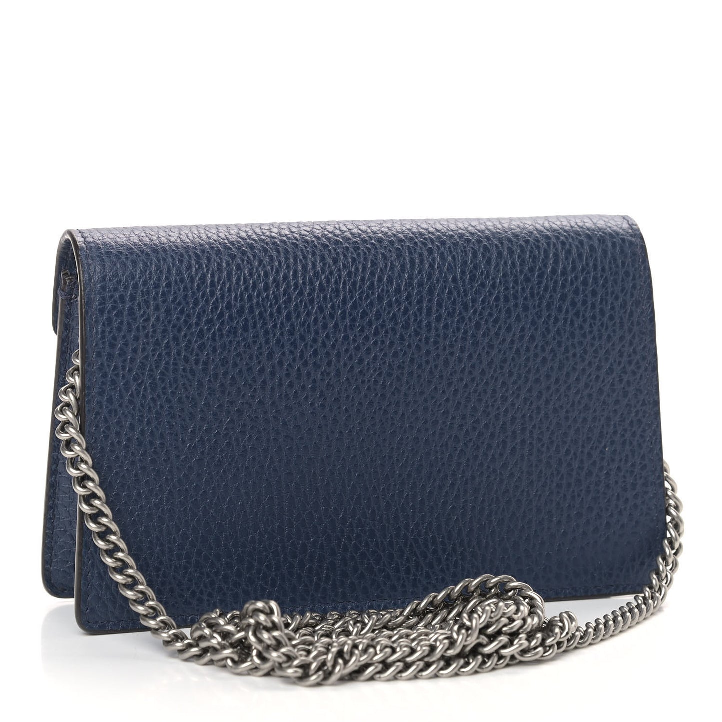 Dollar Calfskin Crystal Super Mini Dionysus Shoulder Bag Blue Agata Black Diamond