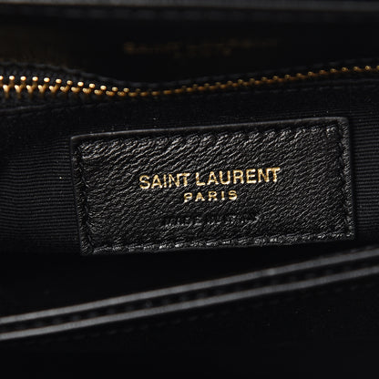 Saint Laurent Velvet Y Quilted Monogram Toy Loulou Chain Satchel French Black 5 of 10