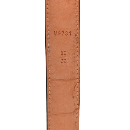 Louis Vuitton Mini Monogram 25mm LV Initiales Belt 80 32 4 of 9