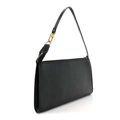 Louis Vuitton Epi Pochette Accessories 24 Black 3 of 10
