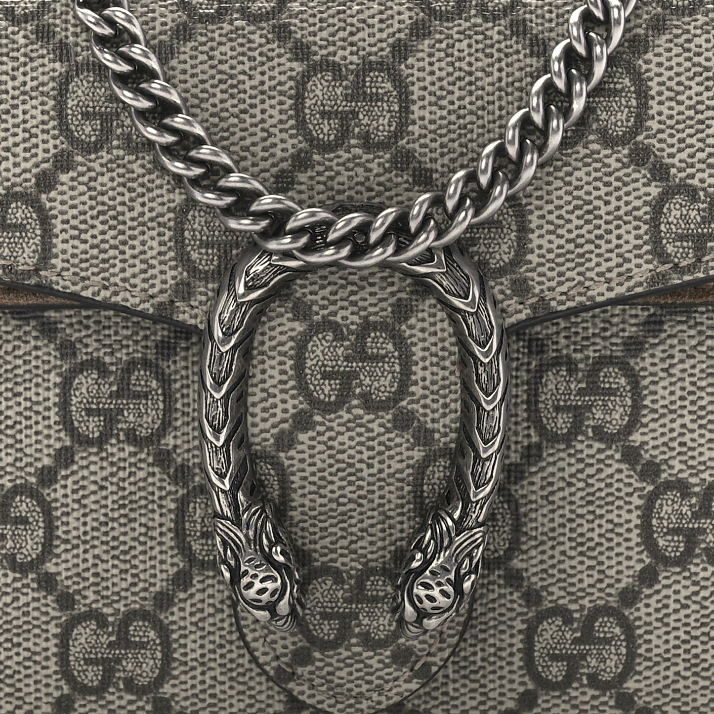 GG Supreme Monogram Super Mini Dionysus Shoulder Bag Taupe