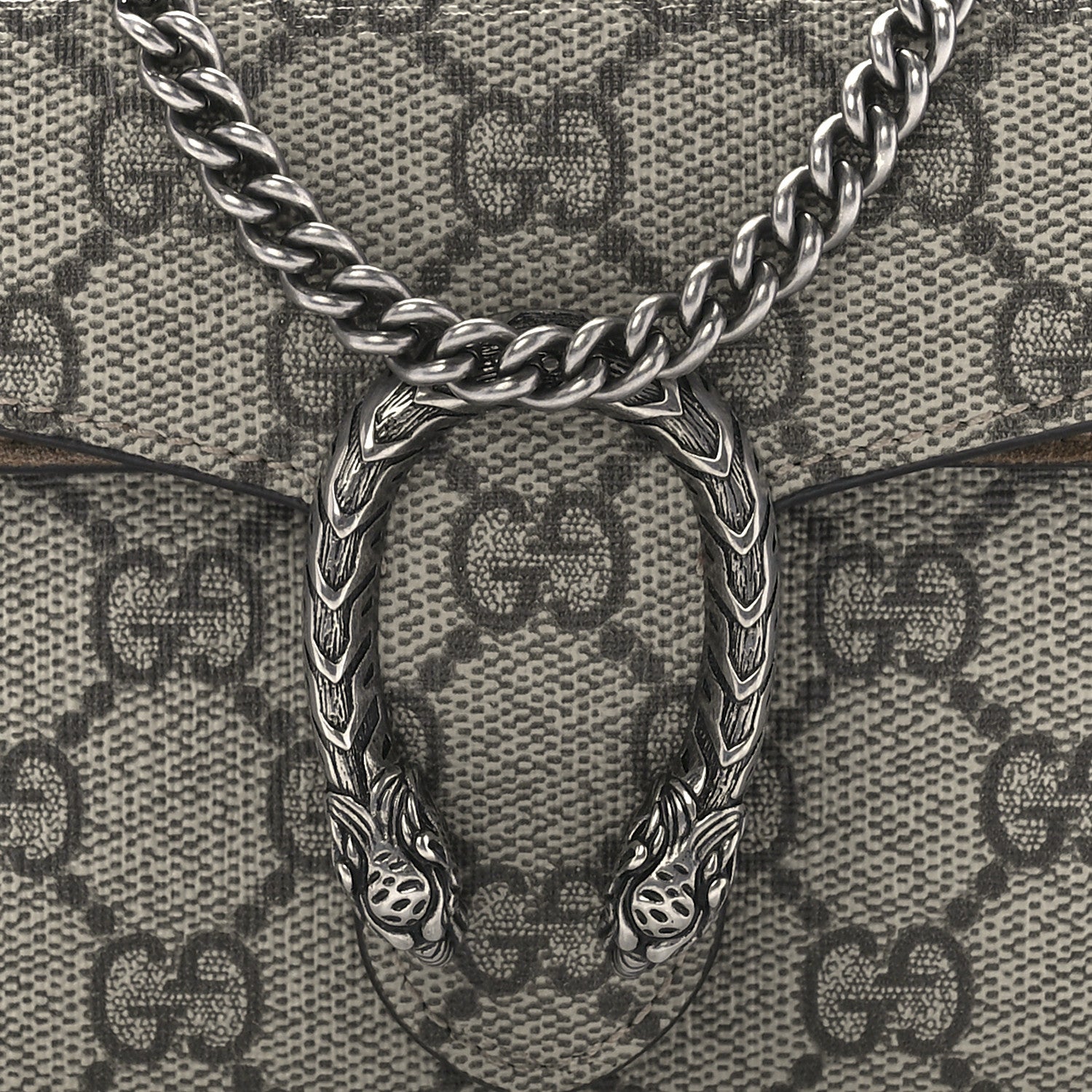 Gucci GG Supreme Monogram Super Mini Dionysus Shoulder Bag Taupe 7 of 10