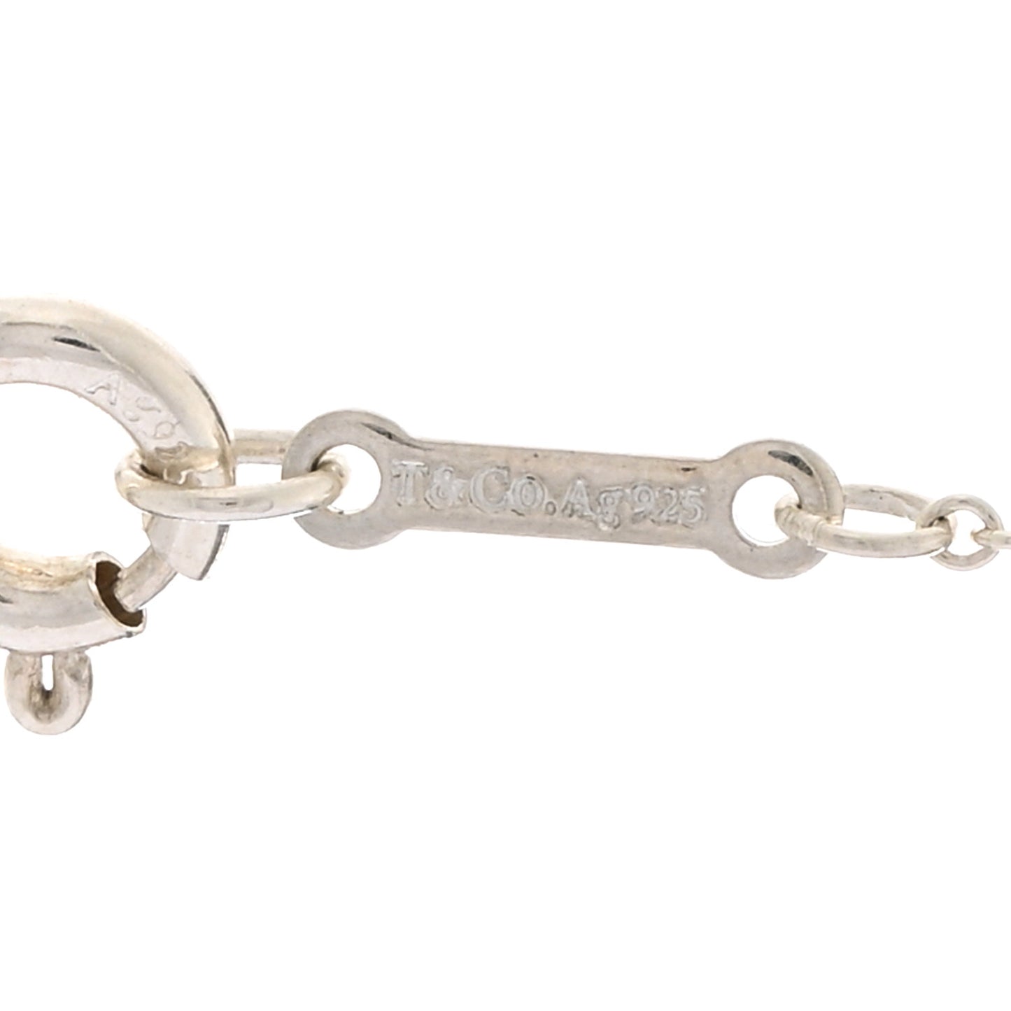 Sterling Silver Pearl Paloma Picasso Olive Leaf Drop Pendant Necklace