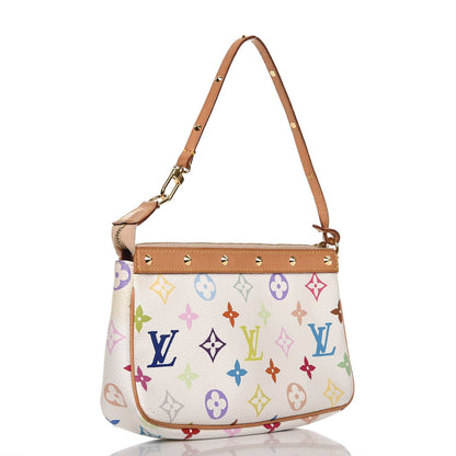 Louis Vuitton Monogram Multicolor Pochette Accessories White 4 of 14