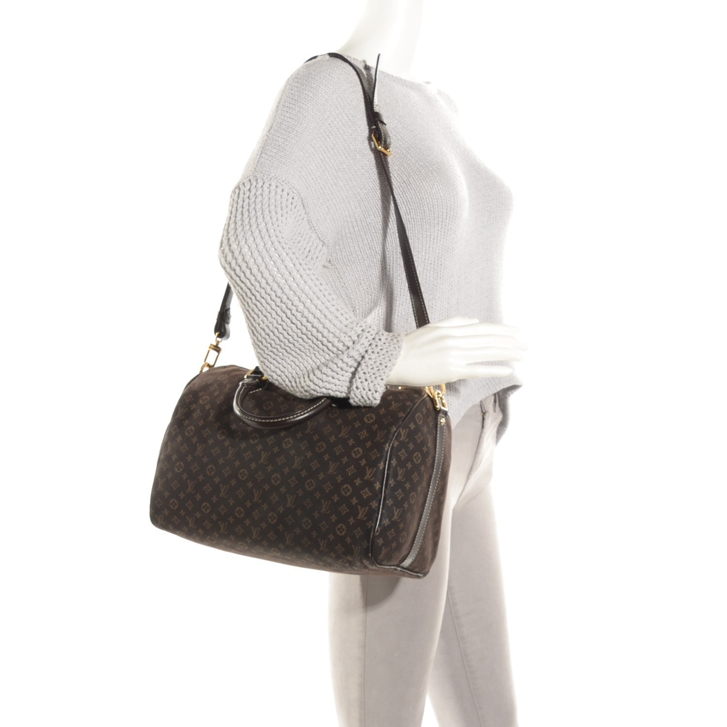 Louis Vuitton Monogram Idylle Speedy Bandouliere 30 Fusain 2 of 7