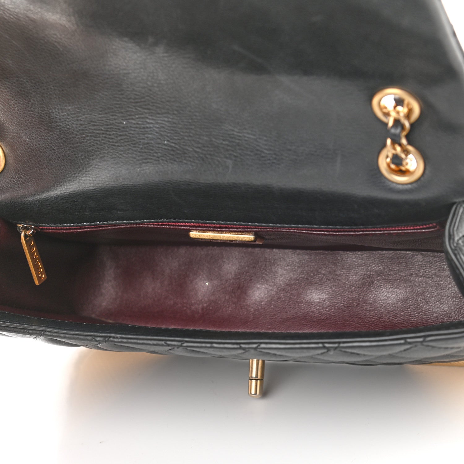 Chanel Calfskin Quilted Rock The Corner Flap Black 5 of 12