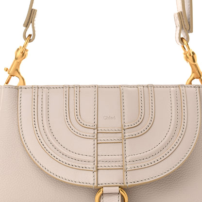 Chloe Shiny Grained Calfskin Small Marcie Clutch Wild Grey 7 of 9