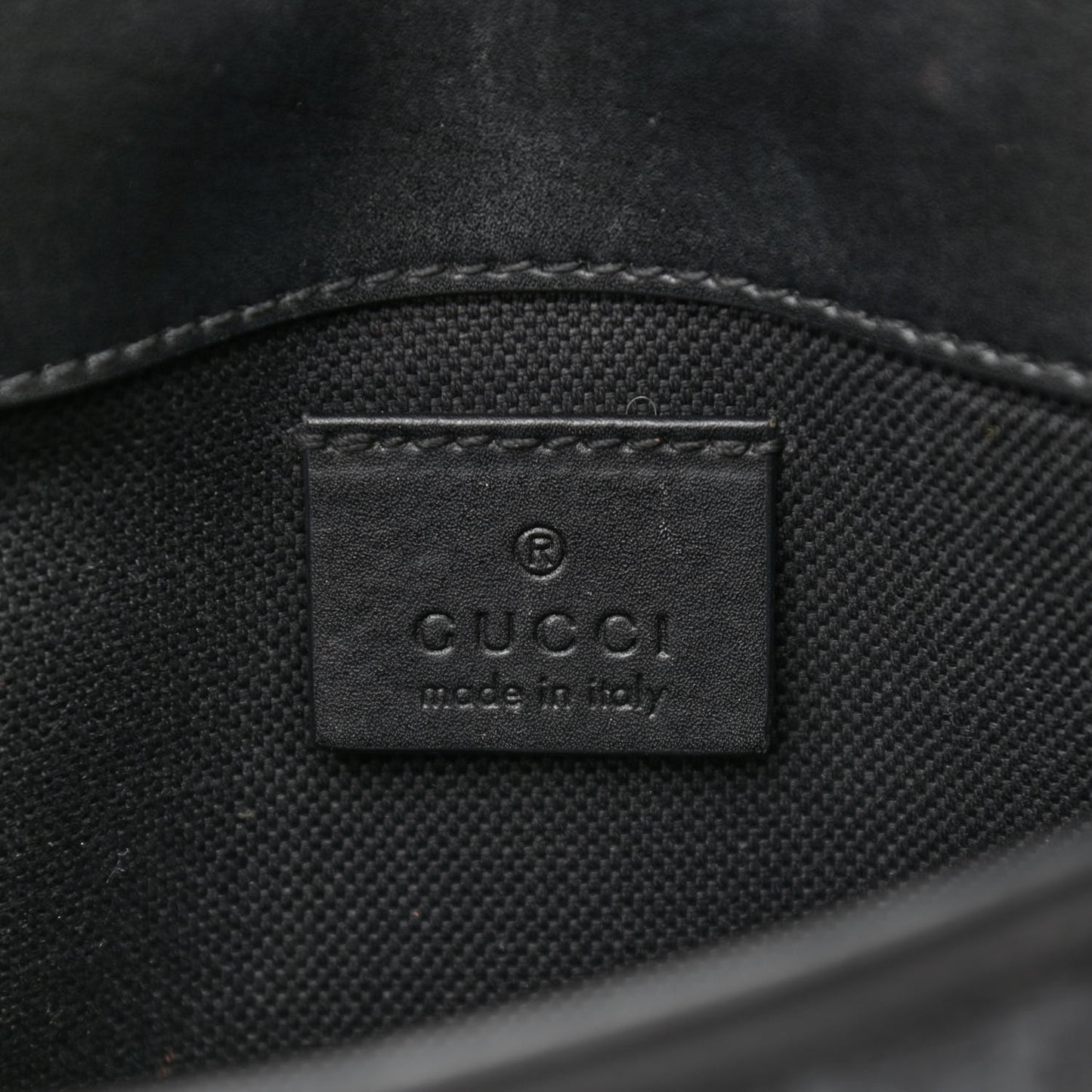 GG Supreme Monogram Web Slim Belt Bag Black Grey