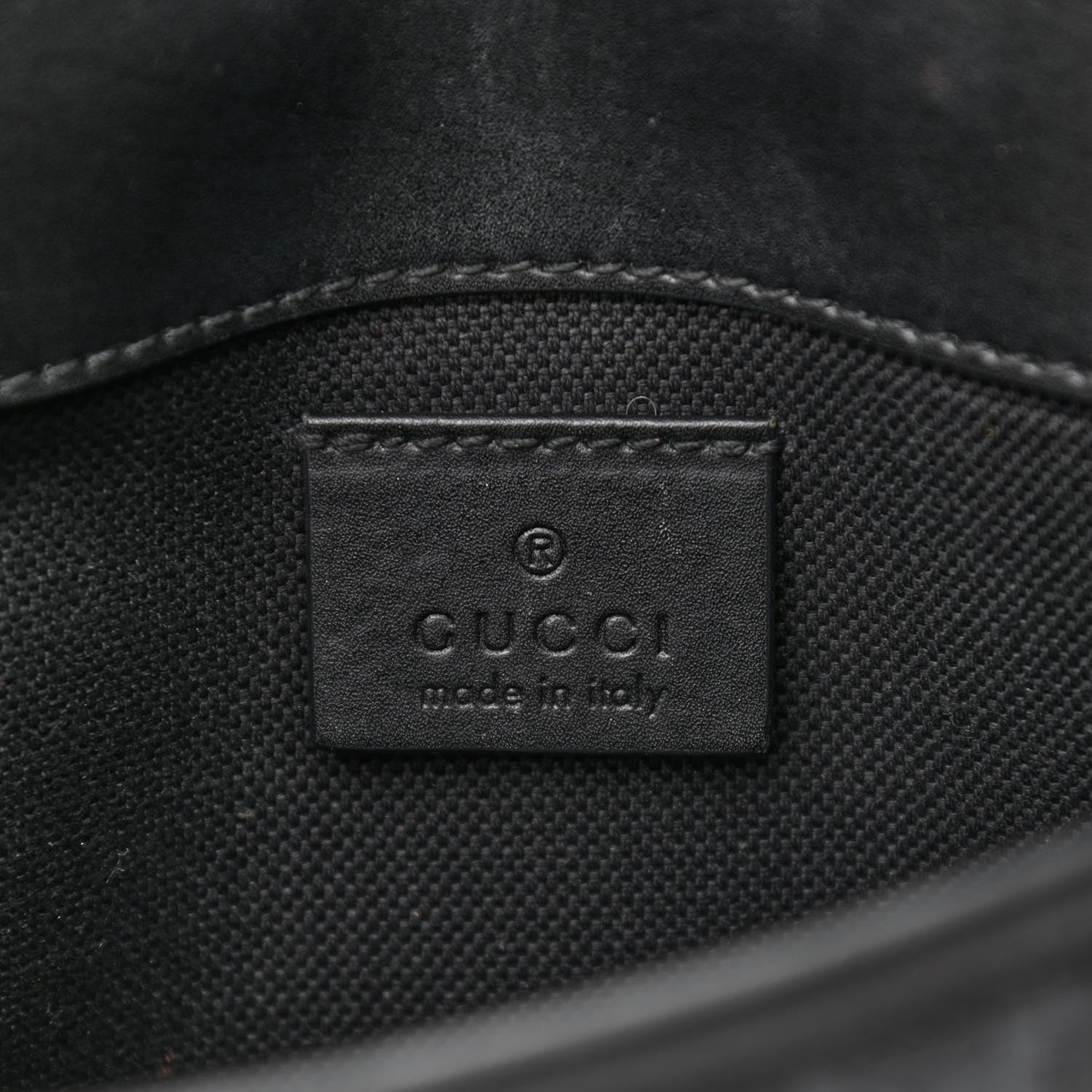 Gucci GG Supreme Monogram Web Slim Belt Bag Black Grey 6 of 11