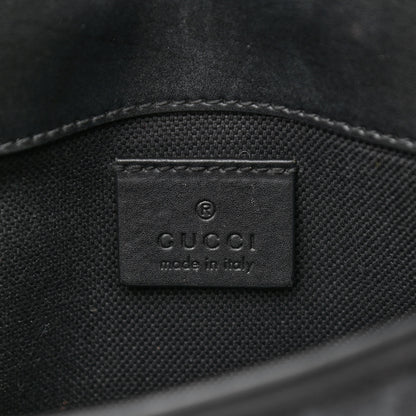 Gucci GG Supreme Monogram Web Slim Belt Bag Black Grey 6 of 11