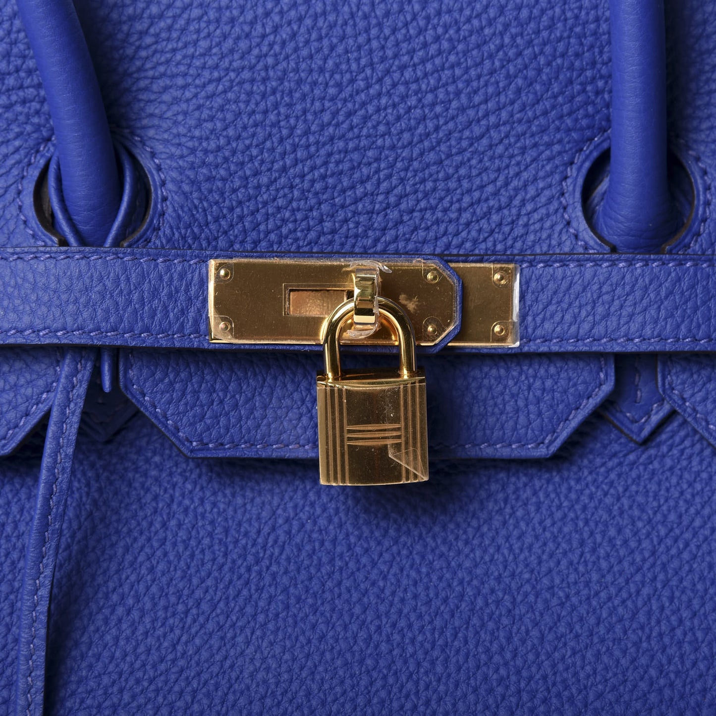 Togo Birkin 35 Bleu Electrique
