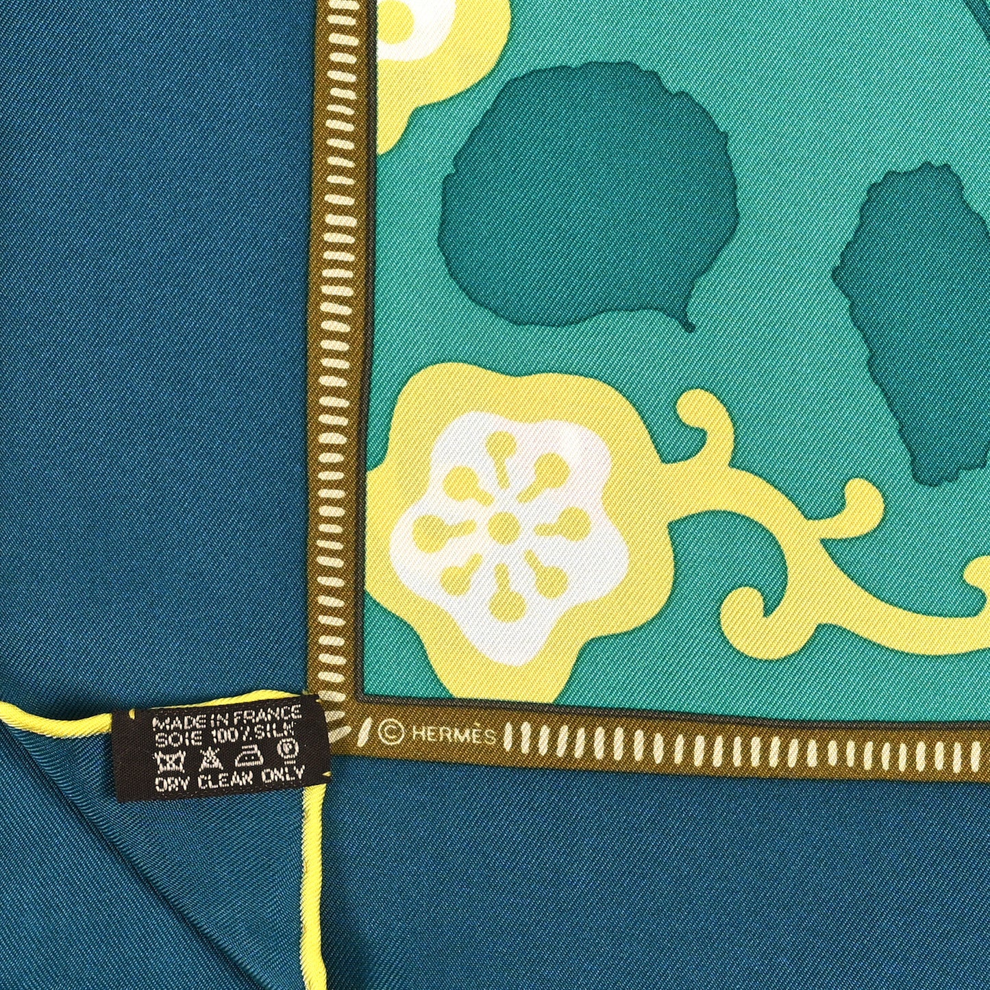 Silk Twill L Annee Du Dragon Pocket Square Scarf