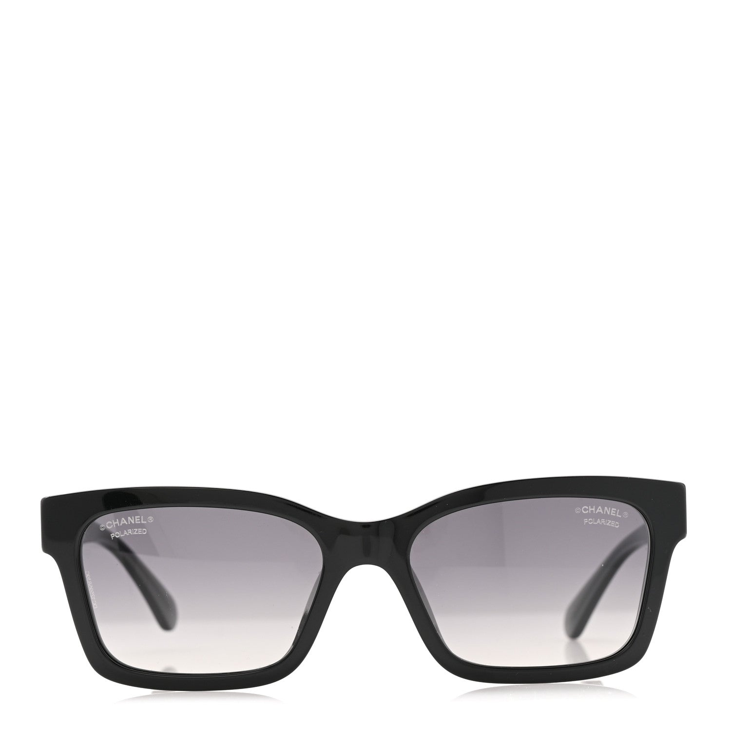 Chanel Acetate Polarized Square Sunglasses 5417-A Black 2 of 10