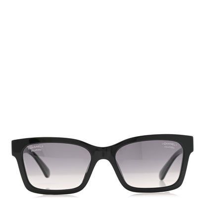 Chanel Acetate Polarized Square Sunglasses 5417-A Black 2 of 10