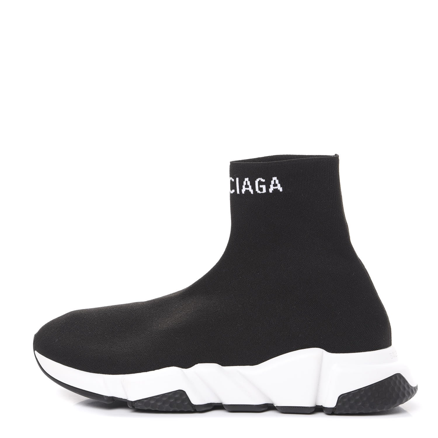 Balenciaga Neoprene Knit Mens Hi Speed Sneakers 41 Black White 1 of 7