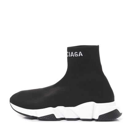 Balenciaga Neoprene Knit Mens Hi Speed Sneakers 41 Black White 1 of 7