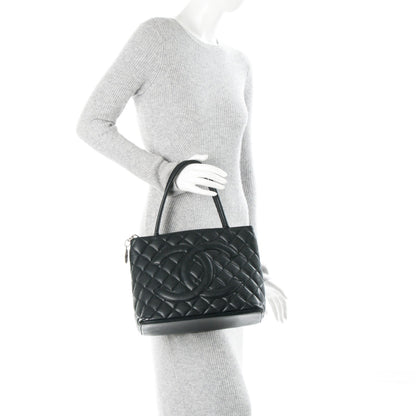 Chanel Caviar Quilted Medallion Tote Black 2 of 5