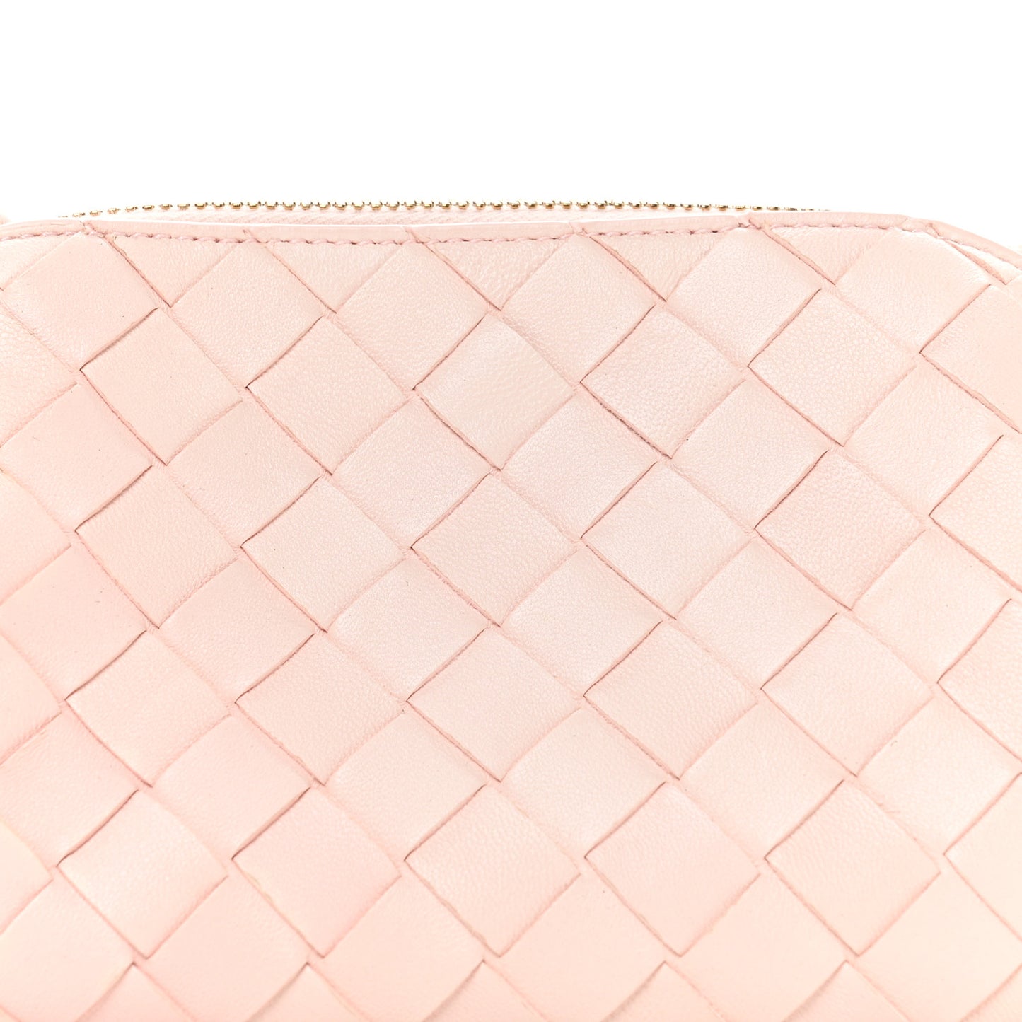 Nappa Intrecciato Concert Pouch Seashell