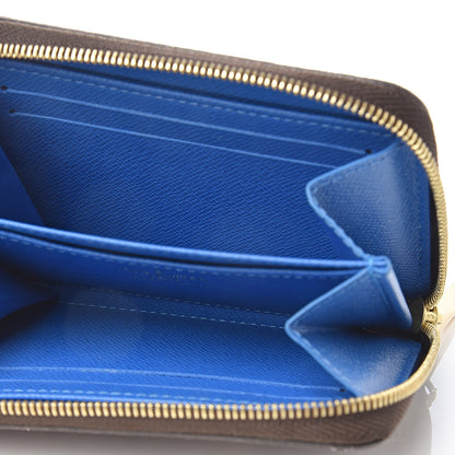Louis Vuitton Damier Ebene 2019 Christmas Animation Zippy Coin Purse Blue 4 of 5