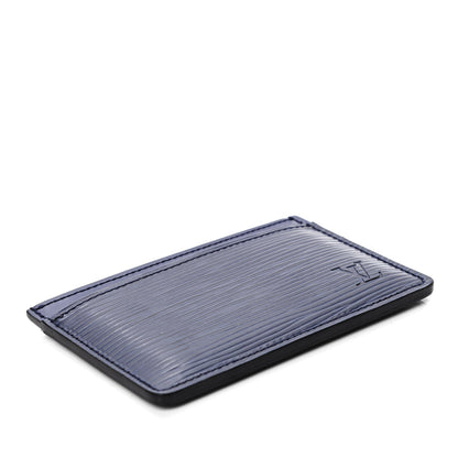 Louis Vuitton Epi Card Holder Indigo 3 of 4