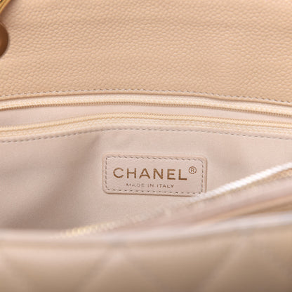 Chanel Caviar Quilted Grand Shopping Tote GST Beige Clair 8 of 14
