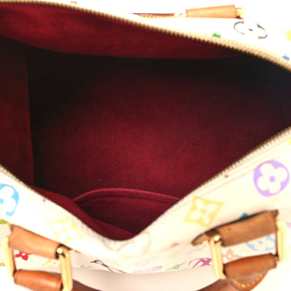 Louis Vuitton Monogram Multicolor Speedy 30 White 5 of 15
