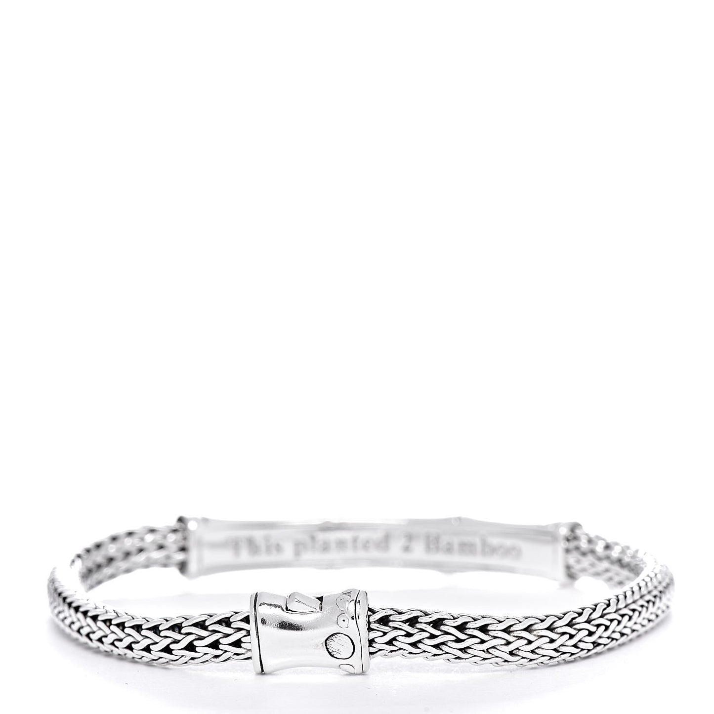 Sterling Silver 4mm Bamboo Chain Bracelet