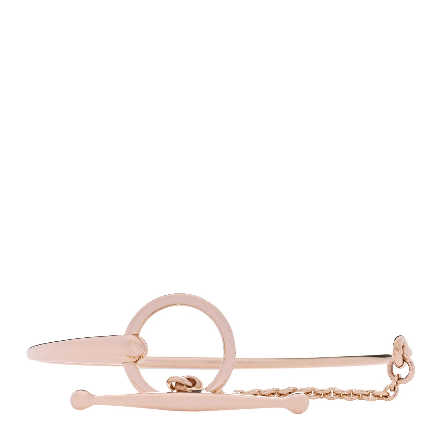 Hermes 18K Rose Gold Filet d'Or Bracelet ST 1 of 3