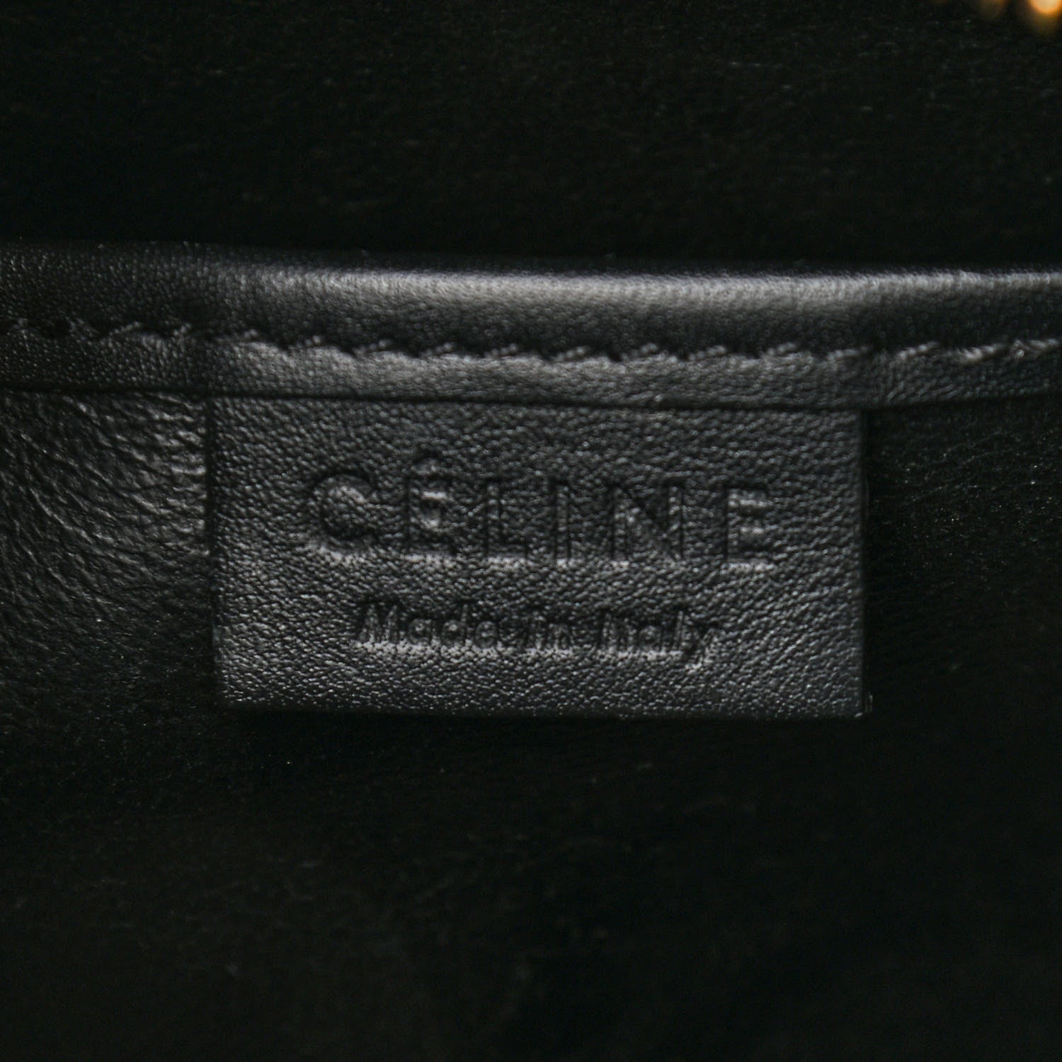 Celine Smooth Calfskin Nano Luggage Black 11 of 14