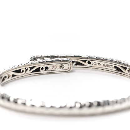John Hardy Sterling Silver Black Sapphire Small Lava Kick Cuff Bracelet 5 of 5