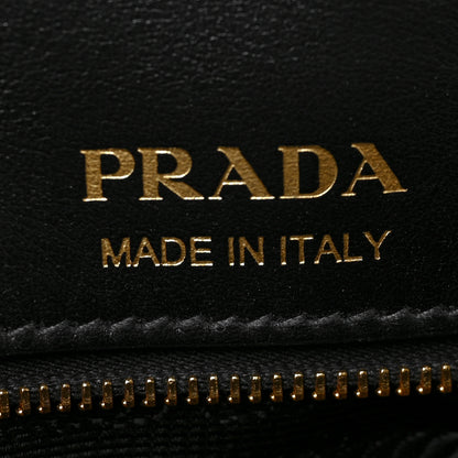 Prada Saffiano Cuir Mini Tote Black Fuoco 6 of 9
