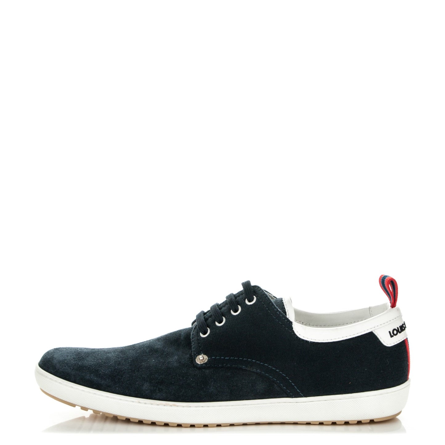 Suede Cotton Team Derby Sneakers 6.5 Marine