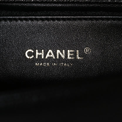 Chanel Caviar Chevron Quilted Medium Boy Flap Black 6 of 10