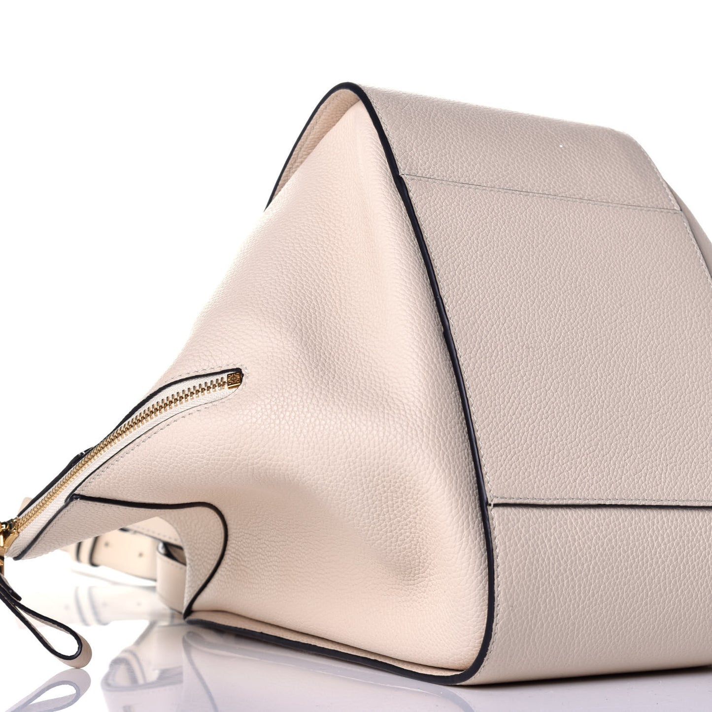 Grained Calfskin Small Hammock Shoulder Bag Neutral