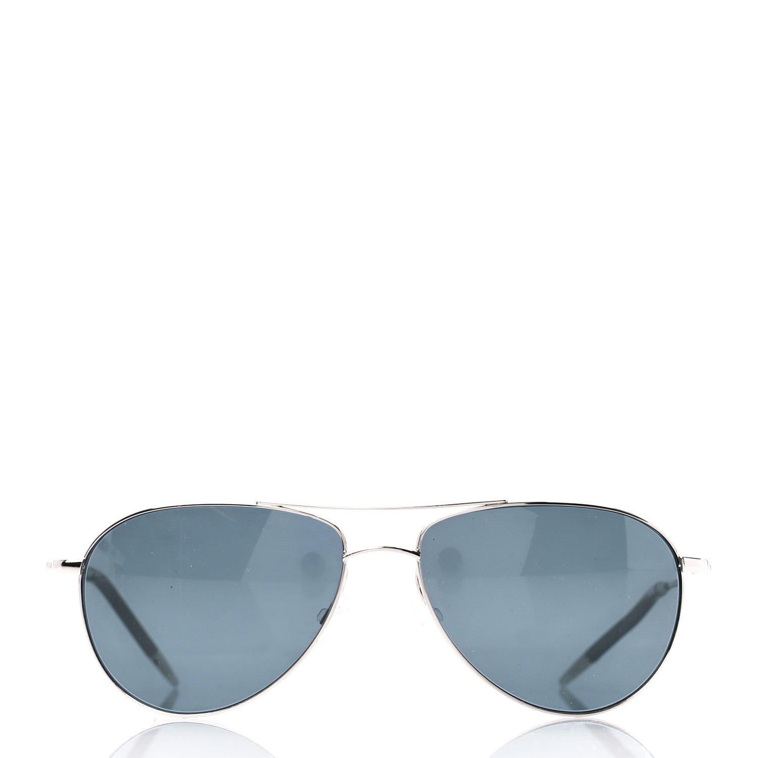 Oliver Peoples Benedict Aviator Sunglasses Silver 2 of 7