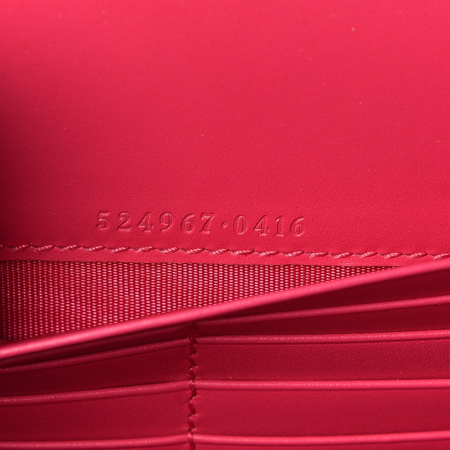 X SEGA Calfskin GUCCY Stars Chain Wallet Violet Fuxia Gold