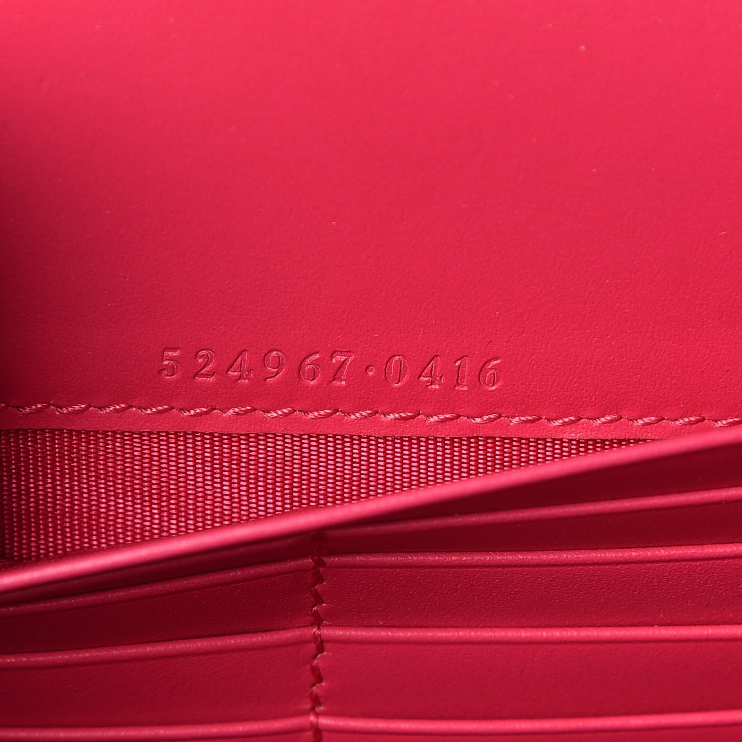 Gucci X SEGA Calfskin GUCCY Stars Chain Wallet Violet Fuxia Gold 9 of 11