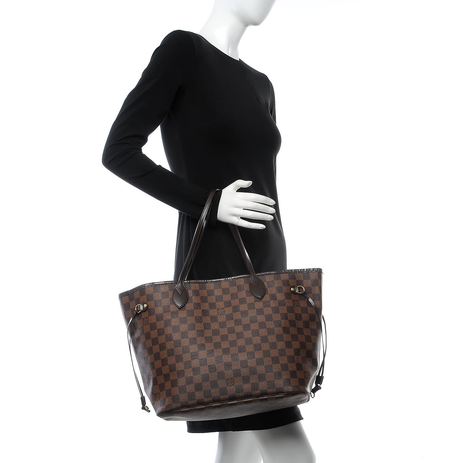 Louis Vuitton Damier Ebene Neverfull MM 2 of 9