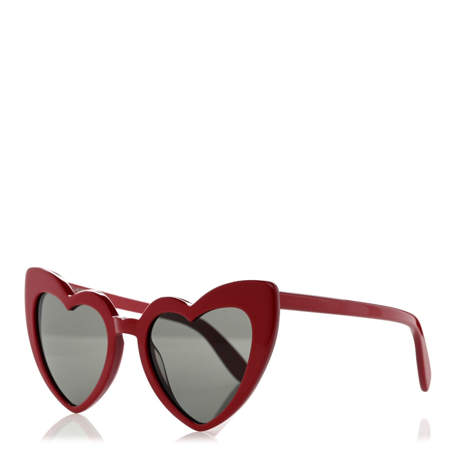 Saint Laurent Acetate Heart Frame Loulou SL181 Sunglasses Red 1 of 8