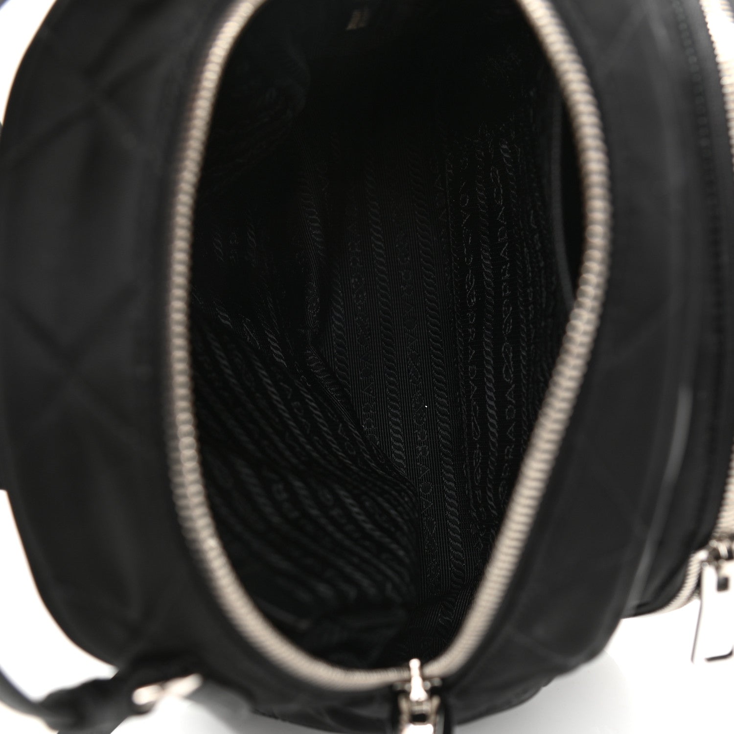 Prada Nylon Tessuto Impuntu Quilted Backpack Black 5 of 7