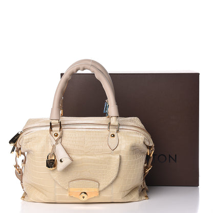 Louis Vuitton Crocodile Sac Louis Beige 18 of 18