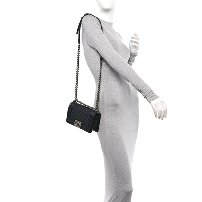 Chanel Caviar Quilted Small Boy Flap Black 2 of 10