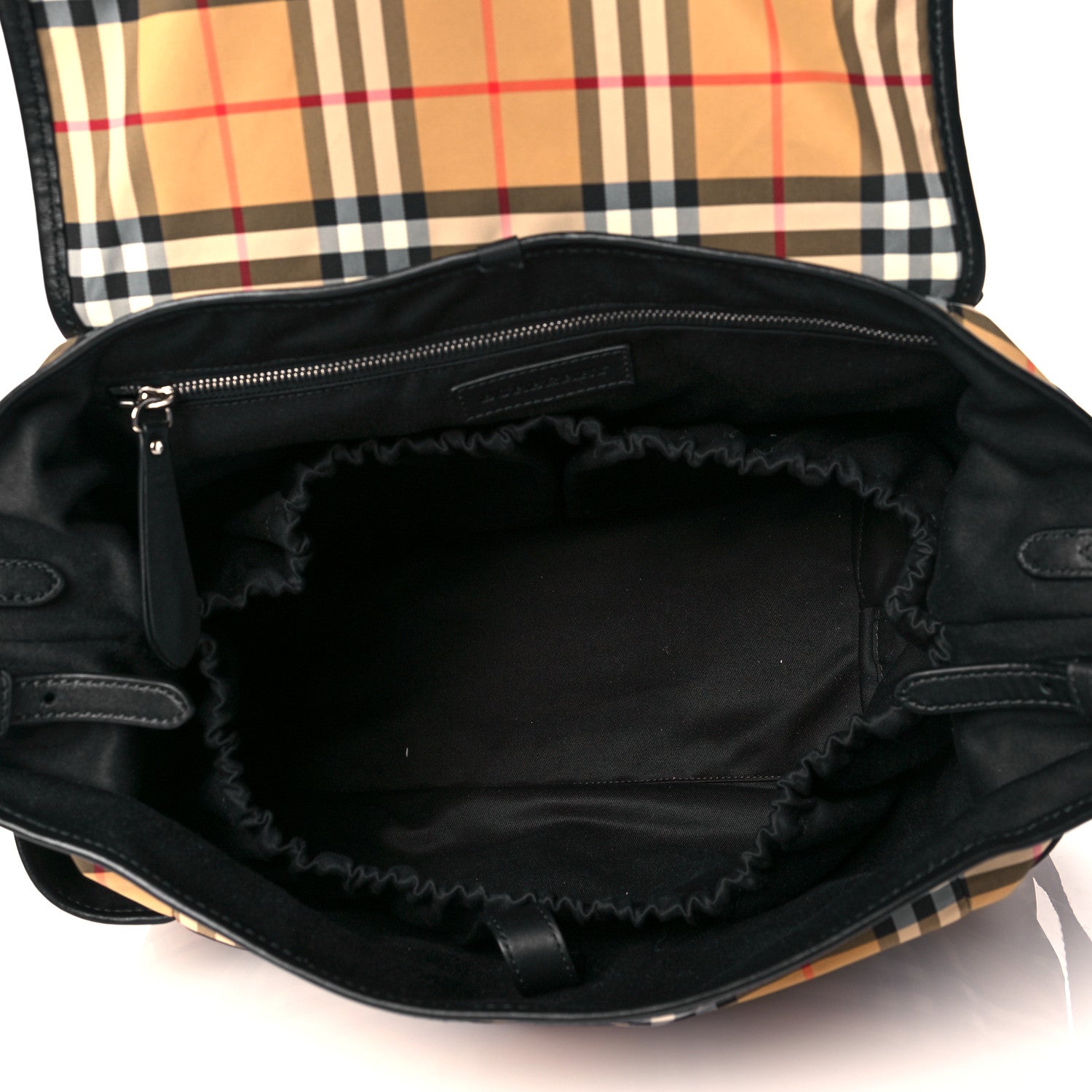 Burberry Vintage Check Diaper Flap Bag 5 of 10