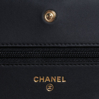 Chanel Caviar Quilted Boy Wallet On Chain Black 6 of 9