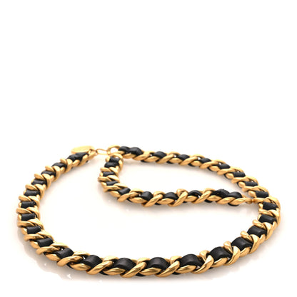 Chanel Lambskin Chain CC Medallion Belt Black Gold 2 of 5