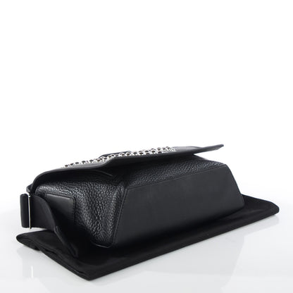 Alexander Wang Bovine Studded Runway Messenger Black Rhodium Hardware 4 of 8