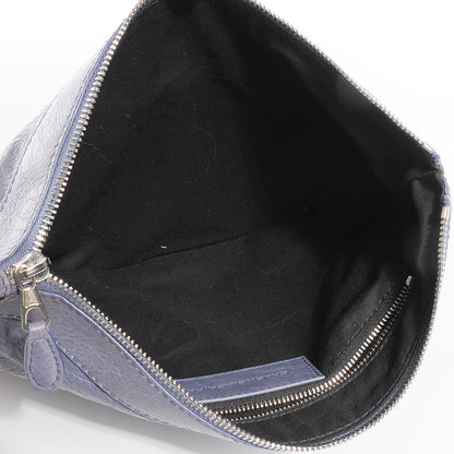 Balenciaga Agneau Giant Silver Hardware 12 Flat Handle Clutch Jacynthe 5 of 11