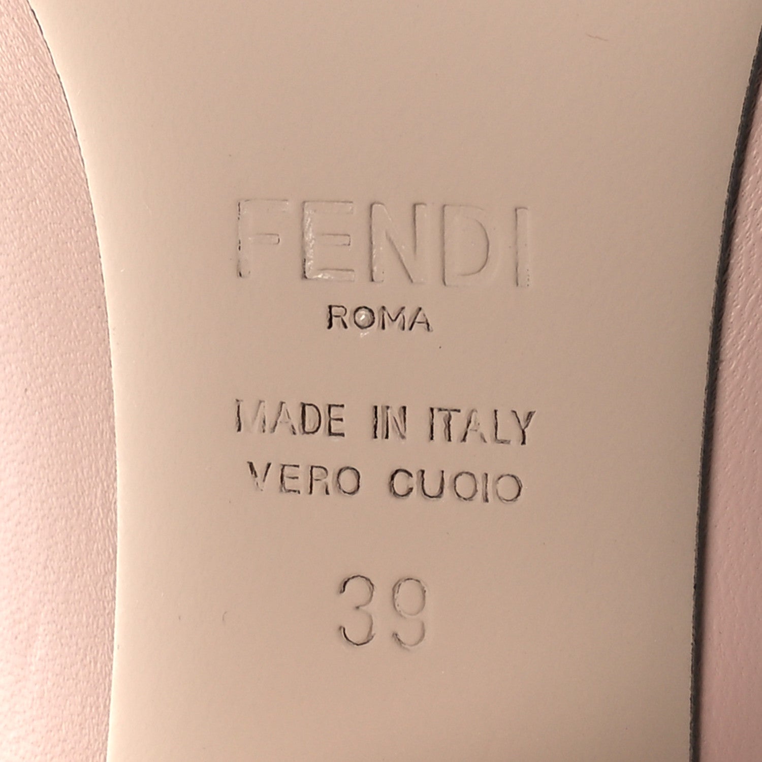 Fendi Vitello Logo Tape Promenade Ankle Boots 39 Rose 7 of 8