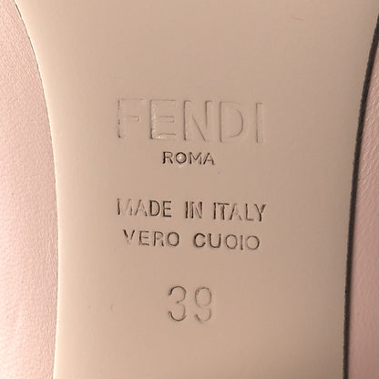 Fendi Vitello Logo Tape Promenade Ankle Boots 39 Rose 7 of 8