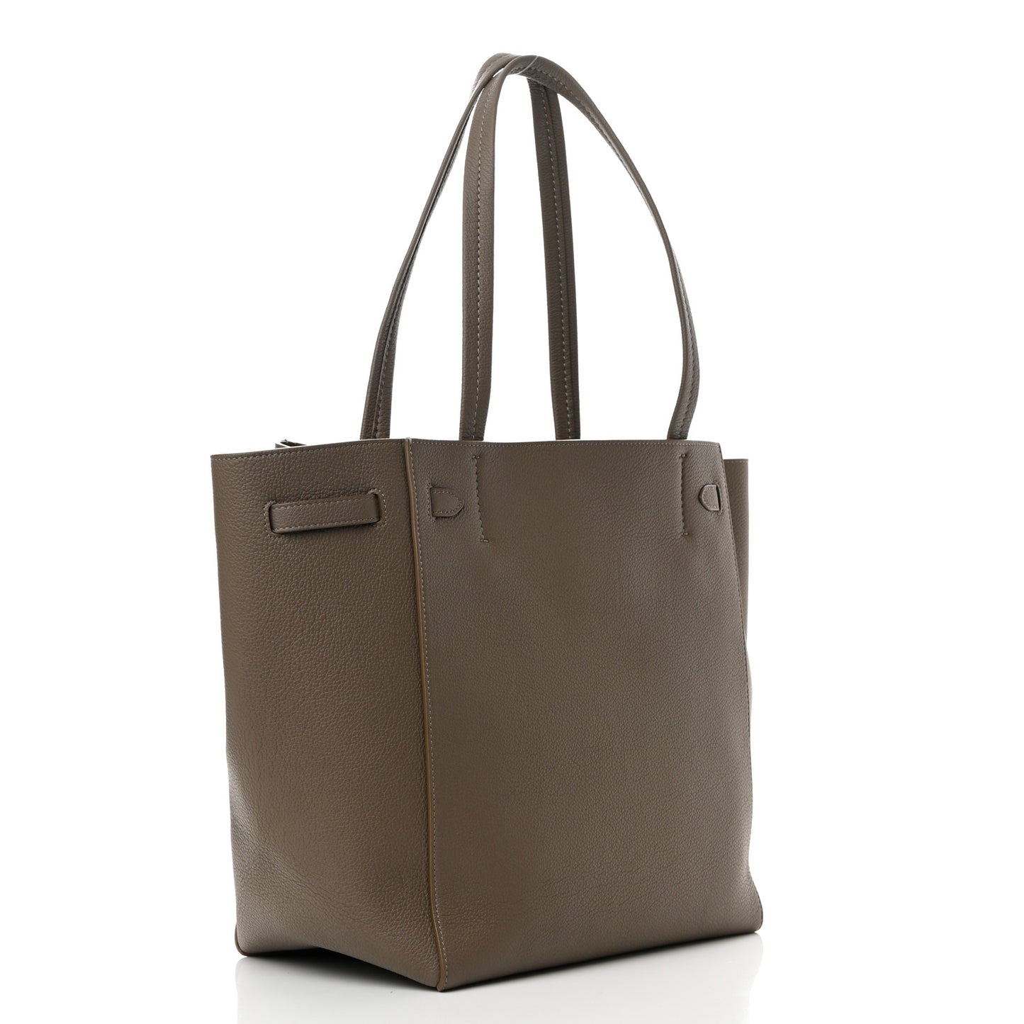 Soft Grained Calfskin Small Belt Cabas Phantom Taupe